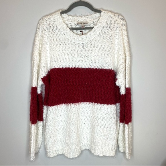 Knox Rose Target Striped Colorblock Sweater